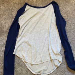 Comfiest two tone long sleeve shirt